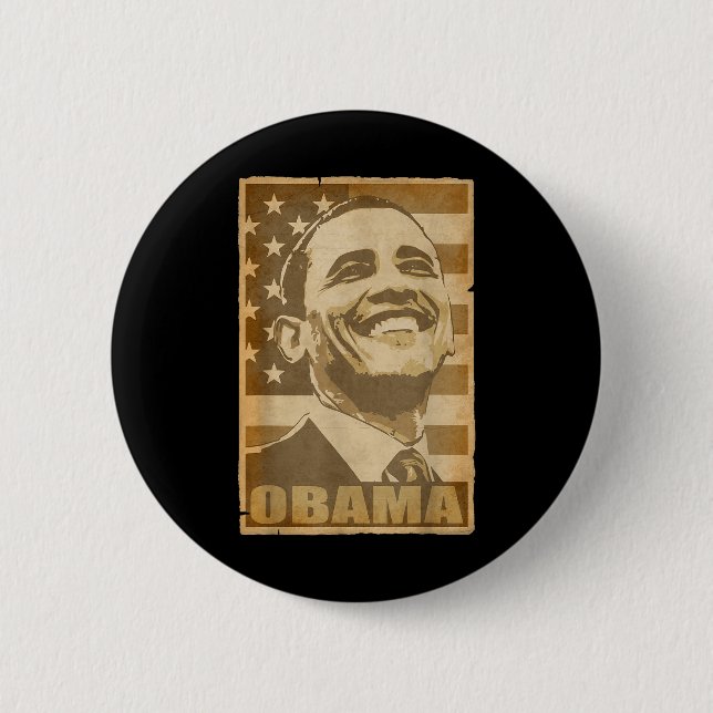 Barack Obama Torn Poster Button (Vorderseite)