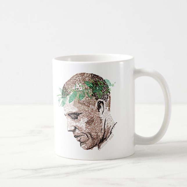 Barack Obama typografisch Kaffeetasse (Rechts)