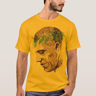 Barack Obama typografisches Porträt-T-Shirt T-Shirt
