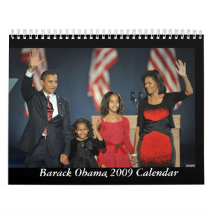 Barack Obama u. der Familien-2009 Kalender