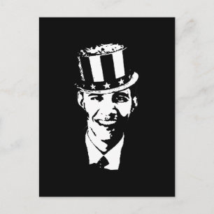 Barack Obama Uncle Sam Postkarte