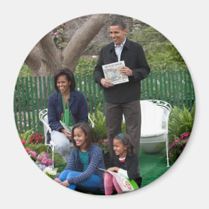 Barack Obama und Familie Magnet