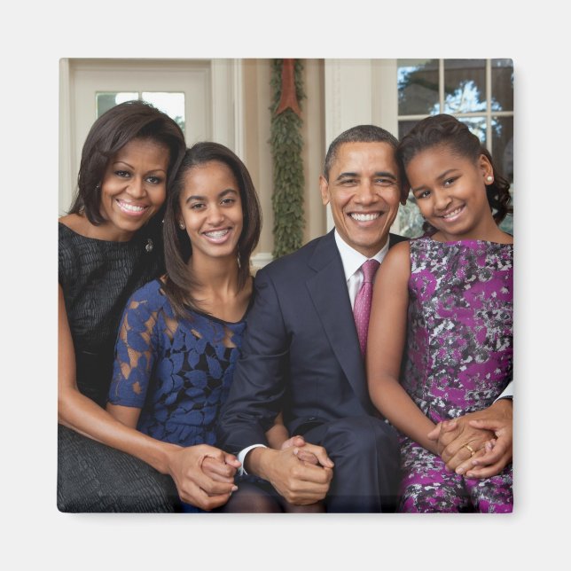 Barack Obama und Familie Magnet (Vorne)