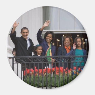 Barack Obama und Familie Magnet