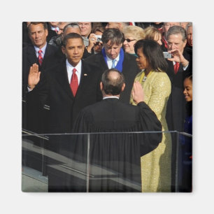 Barack Obama und Familie Magnet