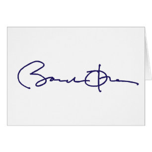 Barack Obama Unterzeichnung