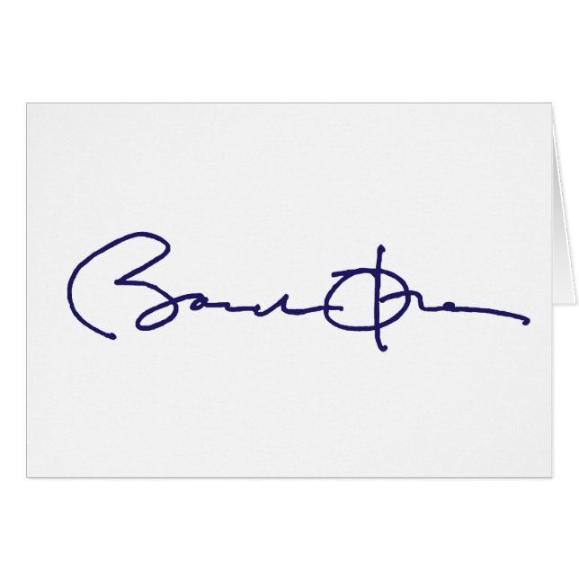 Barack Obama Unterzeichnung (Vorderseite (Horizontal))