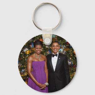 Barack Obama US-Präsident Weißen Haus Weihnachten Schlüsselanhänger