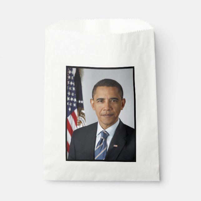 Barack Obama US-Präsident Weißes Haus Portrait Geschenktütchen (Vorderseite)
