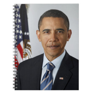 Barack Obama US-Präsident Weißes Haus Portrait Notizblock
