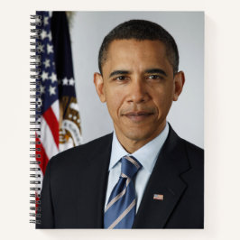 Barack Obama US-Präsident Weißes Haus Portrait Notizbuch