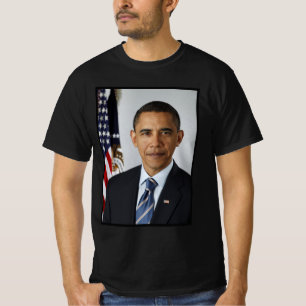 Barack Obama US-Präsident Weißes Haus Portrait T-Shirt