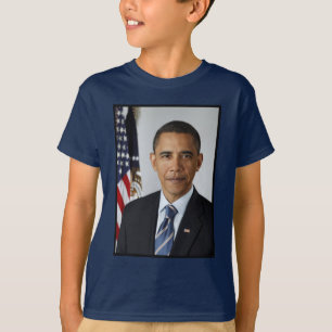 Barack Obama US-Präsident Weißes Haus Portrait T-Shirt