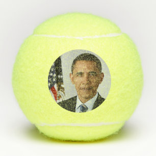 Barack Obama US-Präsident Weißes Haus Portrait Tennisbälle