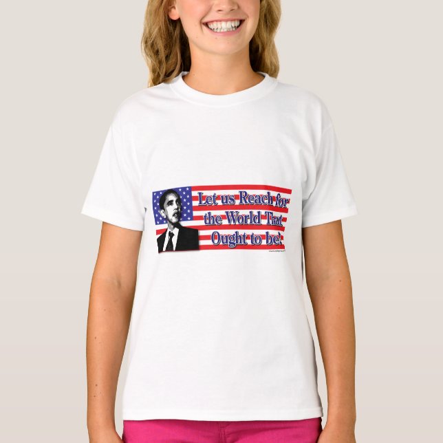 Barack Obama/USA T-Shirt (Vorderseite)