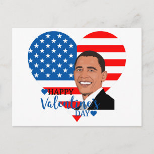 Barack Obama Valentinsgruß Feiertagspostkarte