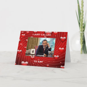 Barack Obama Valentinstag-Karte Feiertagskarte
