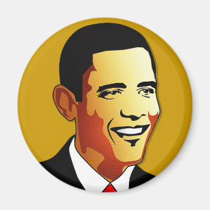 Barack Obama Vector Illustration Magnet