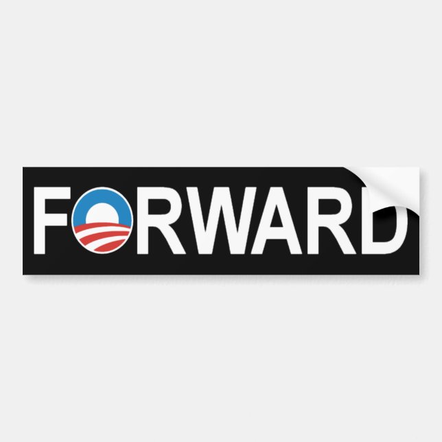 Barack Obama "Vorwärts" Autoaufkleber (Vorne)