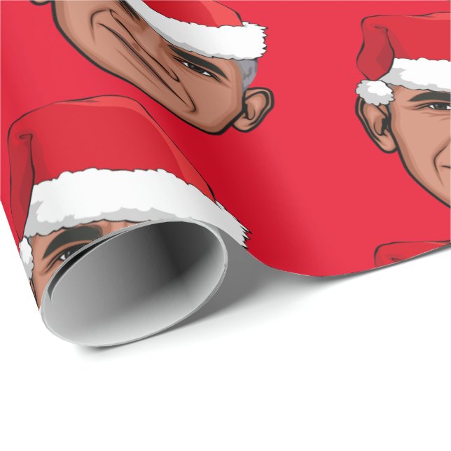 BARACK OBAMA Weihnachten Geschenkpapier (Rolleneckpunkt)