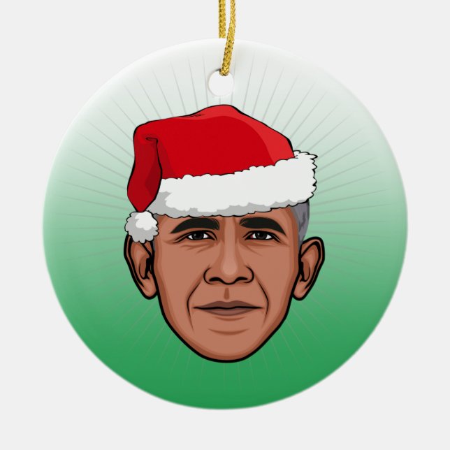 BARACK OBAMA Weihnachten Keramik Ornament (Vorne)