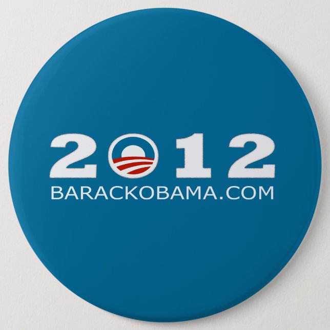 Barack Obama Wiederwahl-Entwurf 2012 Button (Vorderseite)