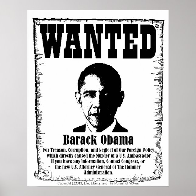Barack Obama X-Large Gewollt Poster (Vorne)