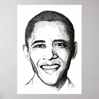 Barack Obama - zehn Gebote Poster