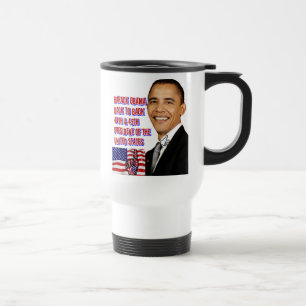 Barack Obama, zurück auf Zurück_ Reisebecher