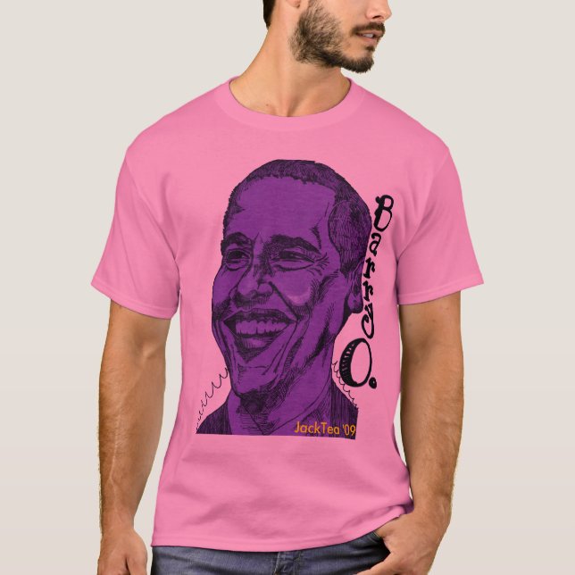 Barack T-Shirt lila, JackTea '09 (Vorderseite)