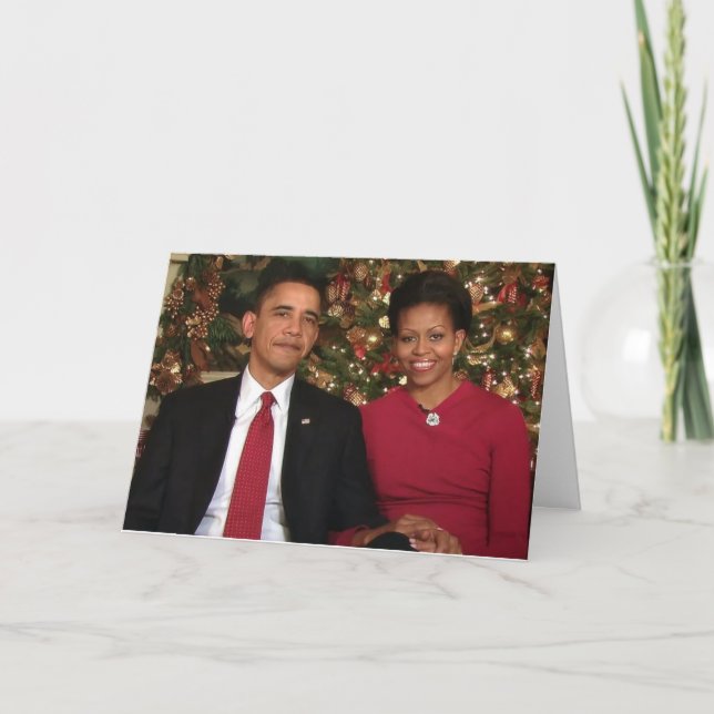 Barack u. Karte Michelle 2009WA-Greeting (Vorderseite)