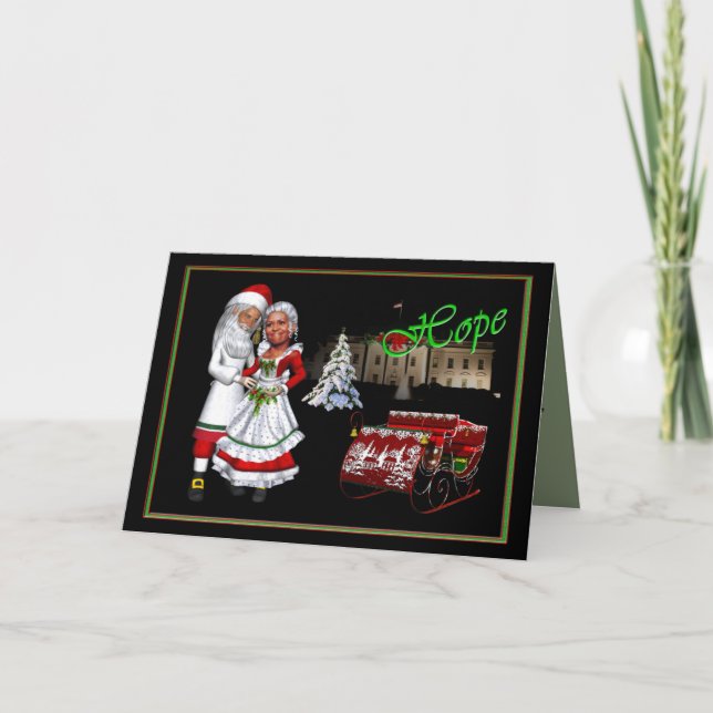 Barack u. Weihnachten Michelle Obama (Vorderseite)