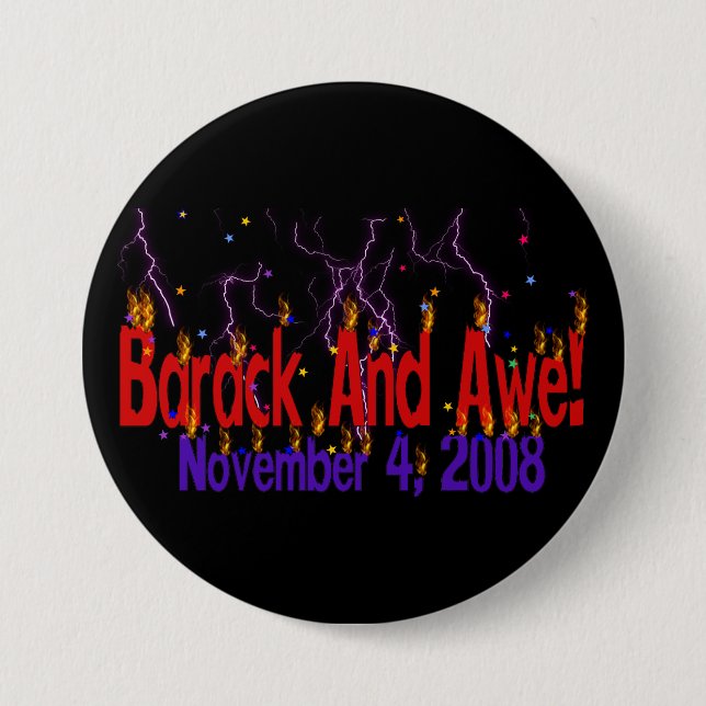 Barack und Ehrfurcht Button (Vorderseite)