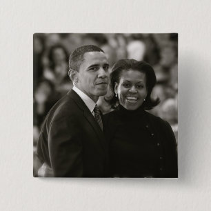 Barack und Knopf Michelle Obama Button
