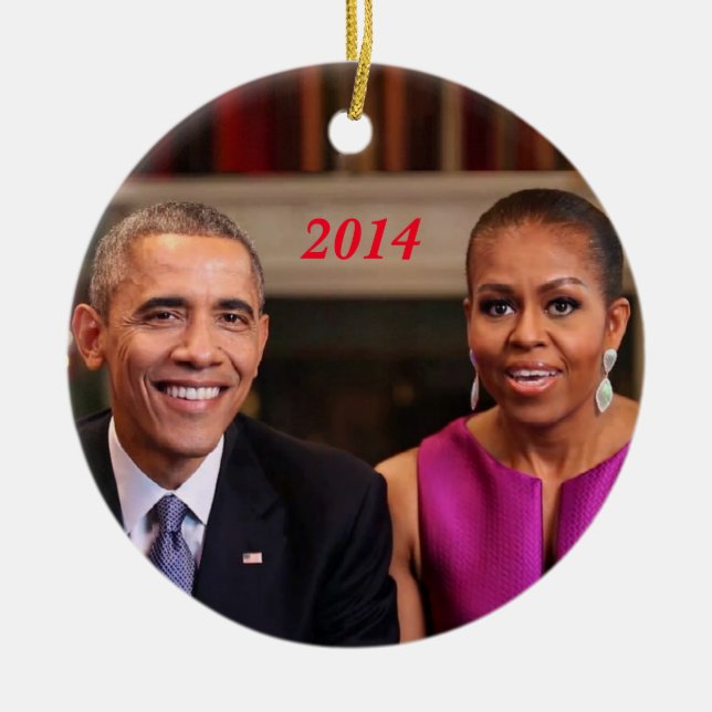 Barack und Michelle 2014 - Ornament (Vorne)
