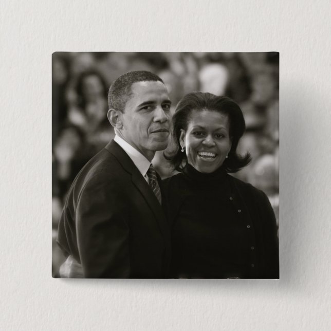 Barack und Michelle Obama Button (Vorderseite)