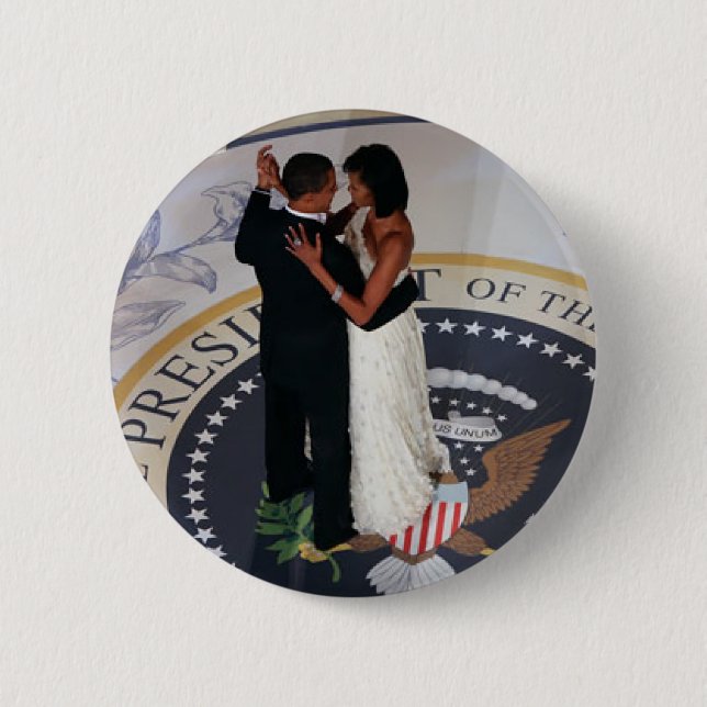 Barack und Michelle Obama, der Eröffnungsball Button (Vorderseite)