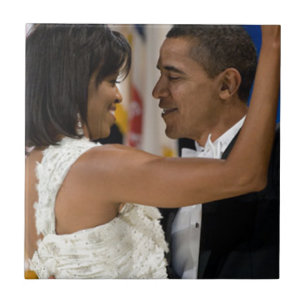 Barack und Michelle Obama Fliese