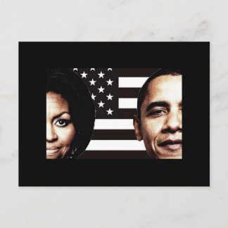 Barack und Michelle Obama Foto Postkarte