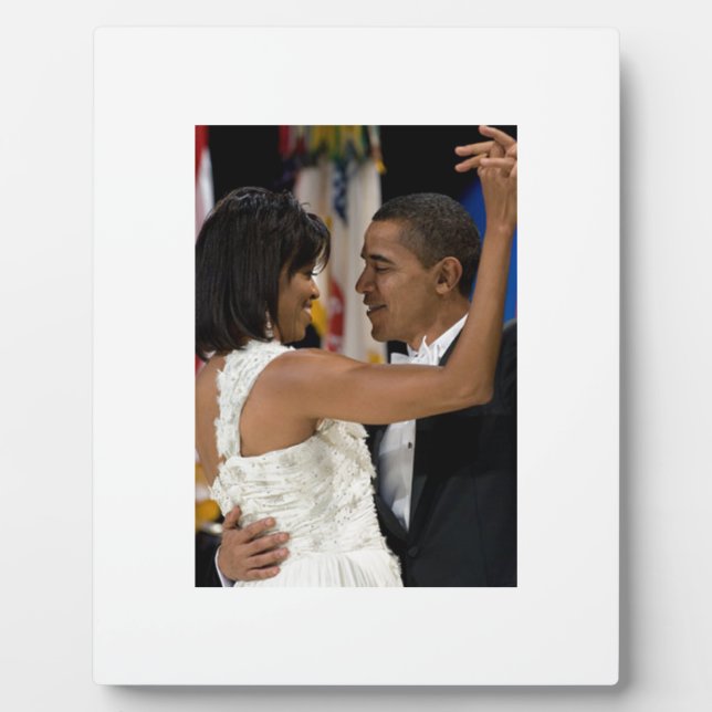 Barack und Michelle Obama Fotoplatte (Vorderseite)