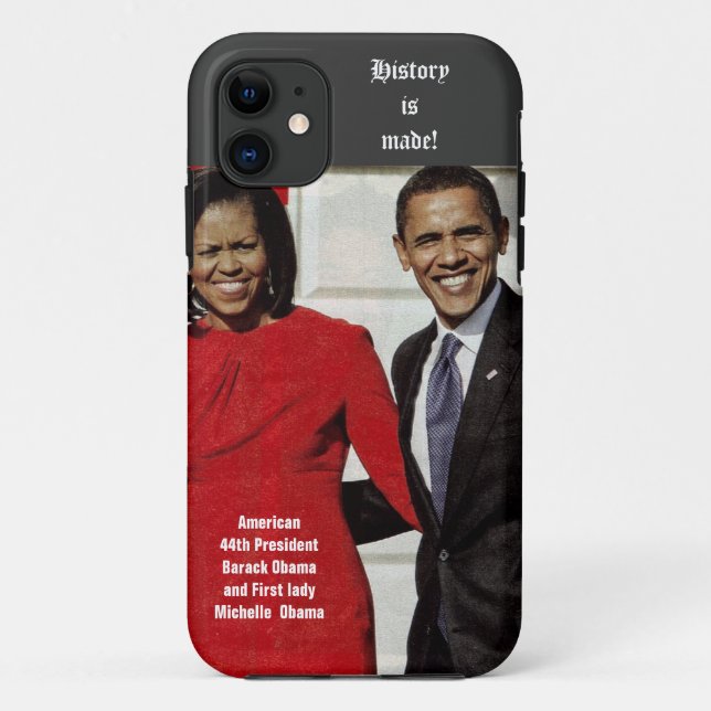 BARACK UND MICHELLE OBAMA MACHEN GESCHICHTE Case-Mate iPhone HÜLLE (Rückseite)