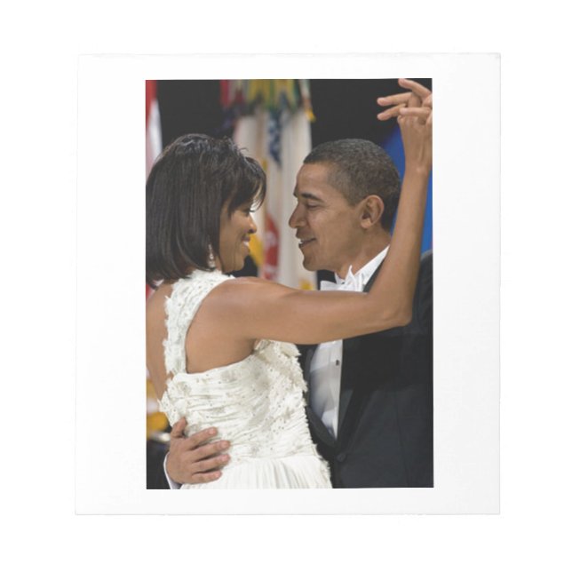 Barack und Michelle Obama Notizblock (Vorderseite)
