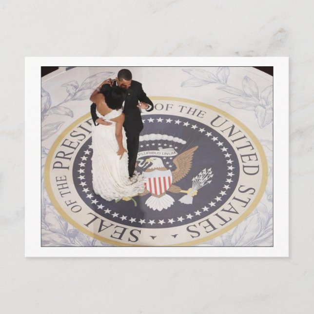 Barack und Michelle Obama Postkarte (Vorderseite)
