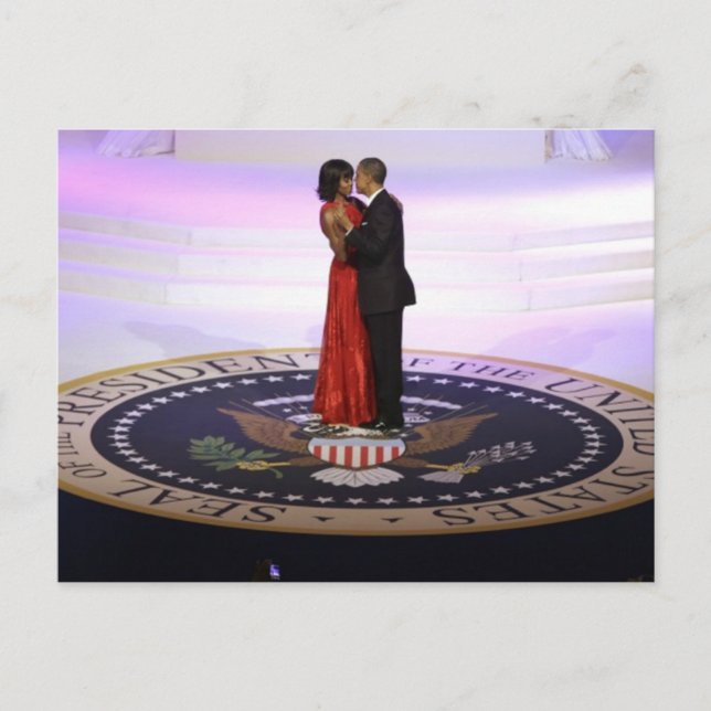 Barack und Michelle Obama Postkarte (Vorderseite)