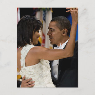 Barack und Michelle Obama Postkarte