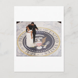 Barack und Michelle Obama Postkarte