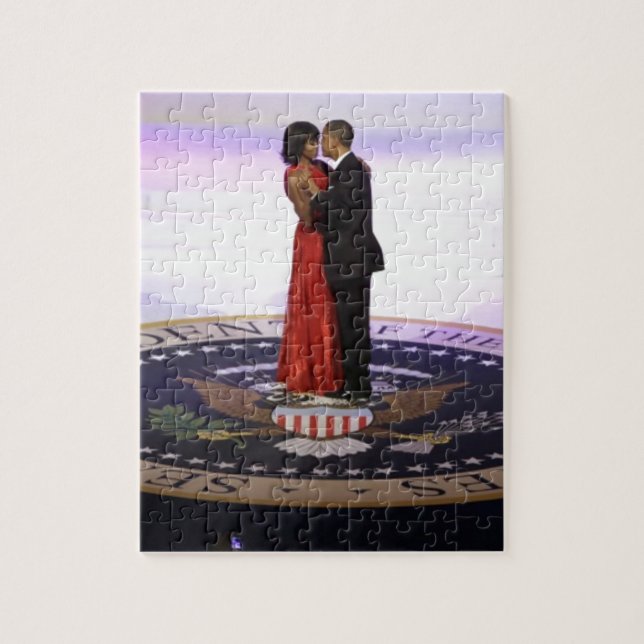 Barack und Michelle Obama Puzzle (Vertikal)