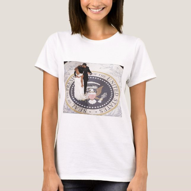 Barack und Michelle Obama T-Shirt (Vorderseite)