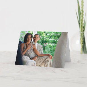 Barack und Michelle Wedding - Karte