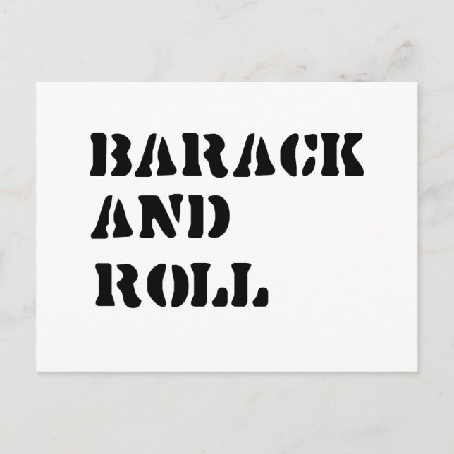 Barack und Roll Postkarte (Vorderseite)